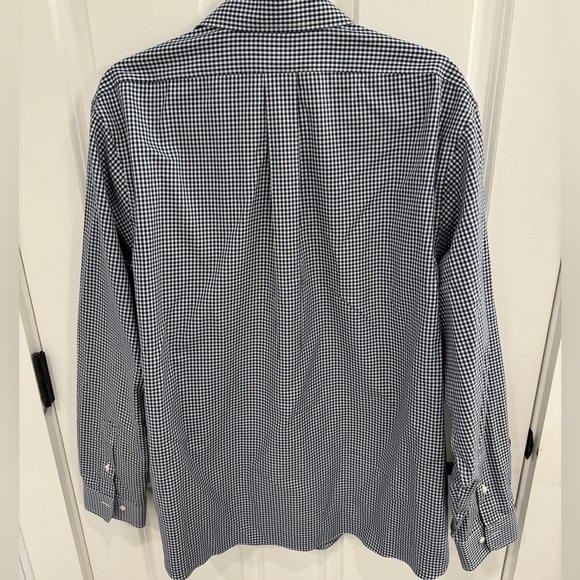 Brooks Brothers regent fit 17 6/7 sleeve white-blue check - Picture 3 of 3